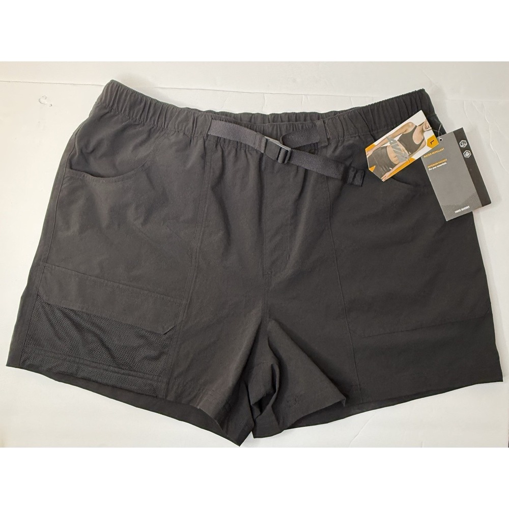 Avia Women's Belted Hiking Shorts Size L Black Walking Hiking Workout Active NEW